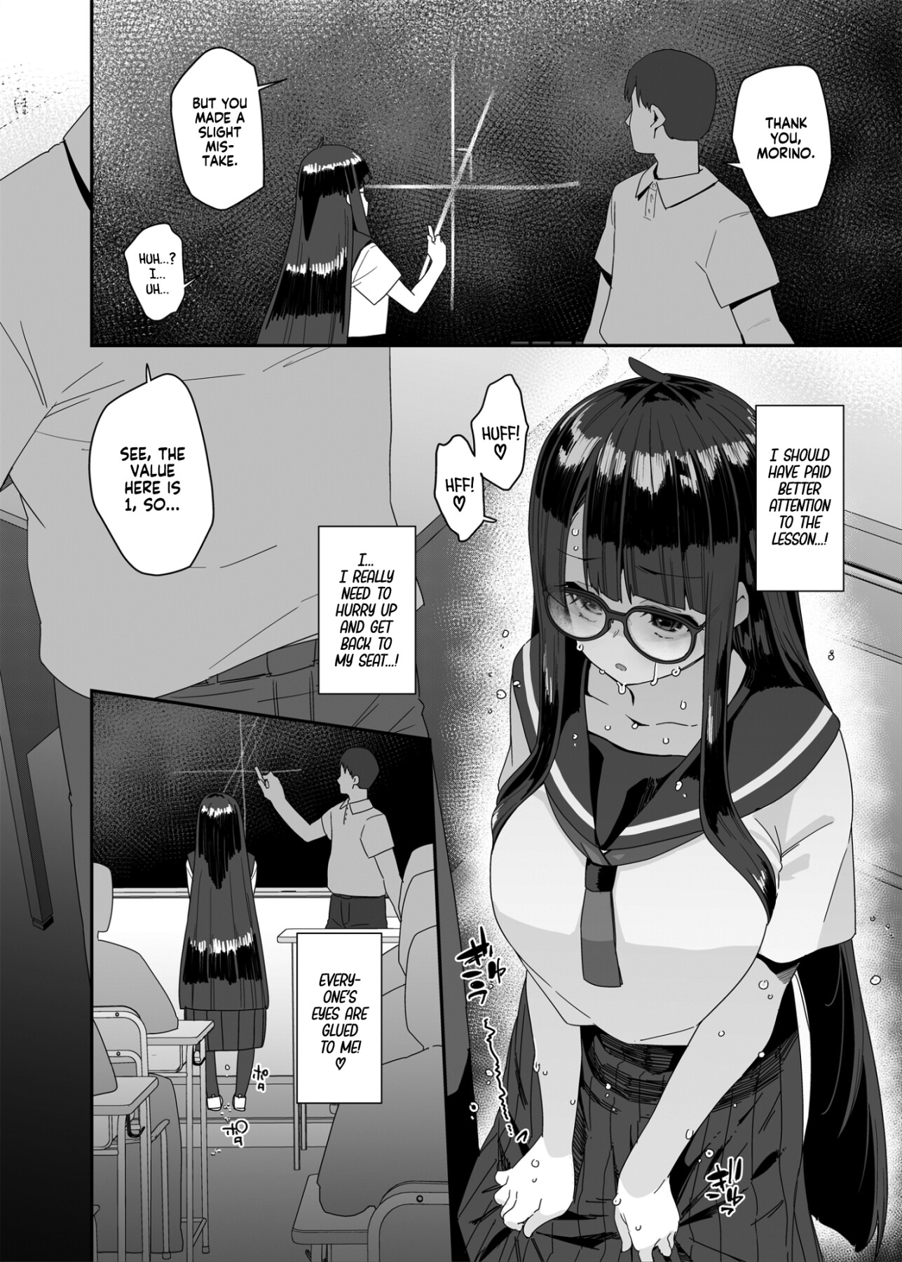 Hentai Manga Comic-The Slutty, Stacked Middle-Schooler Who Shlicks During Class-Read-44